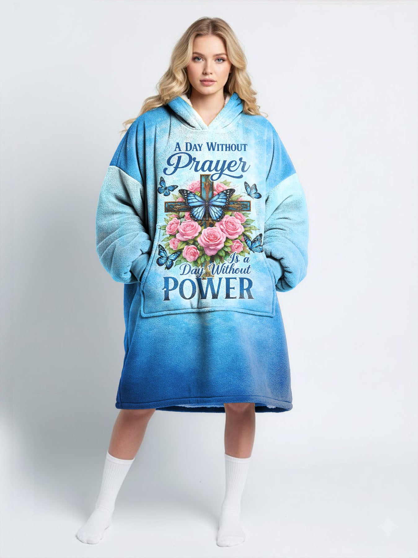 "Powered" Blanket Hoodie