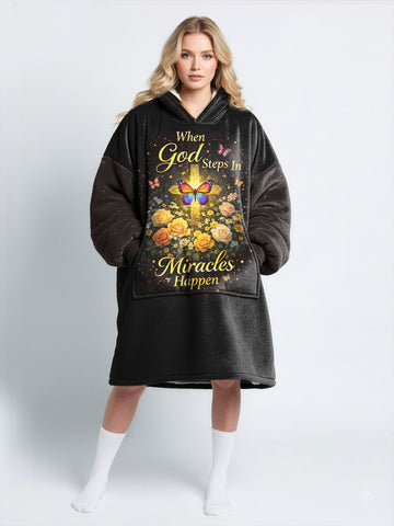"Intervene" Blanket Hoodie
