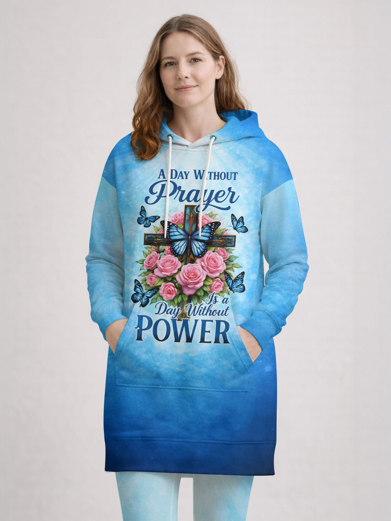 "Powered" Hoodie Dress