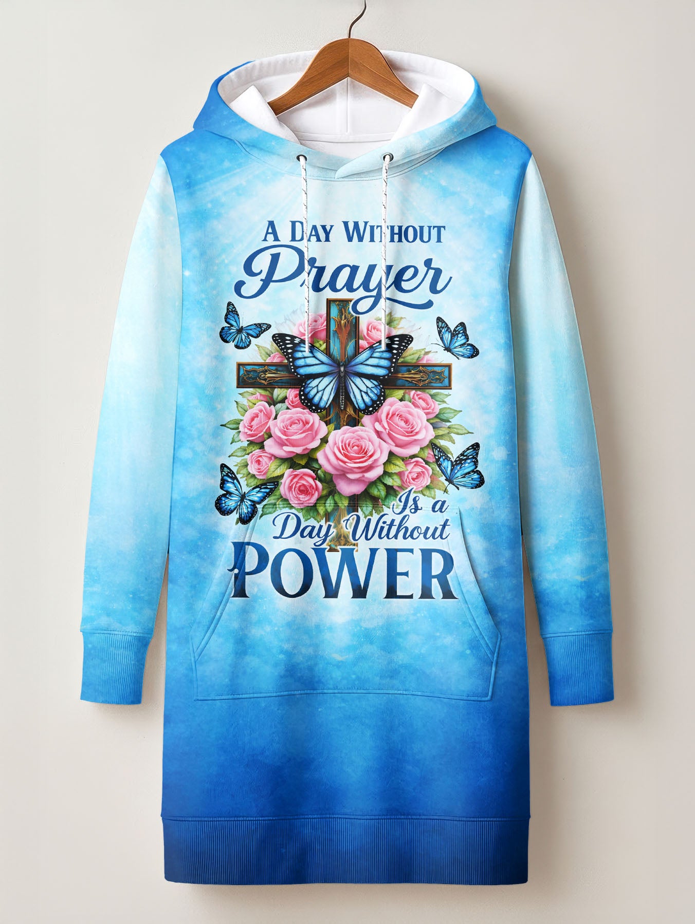 "Powered" Hoodie Dress