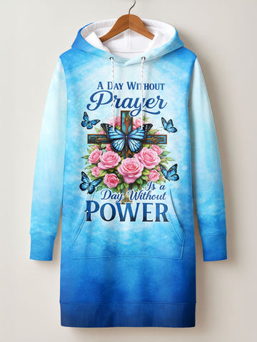 "Powered" Hoodie Dress
