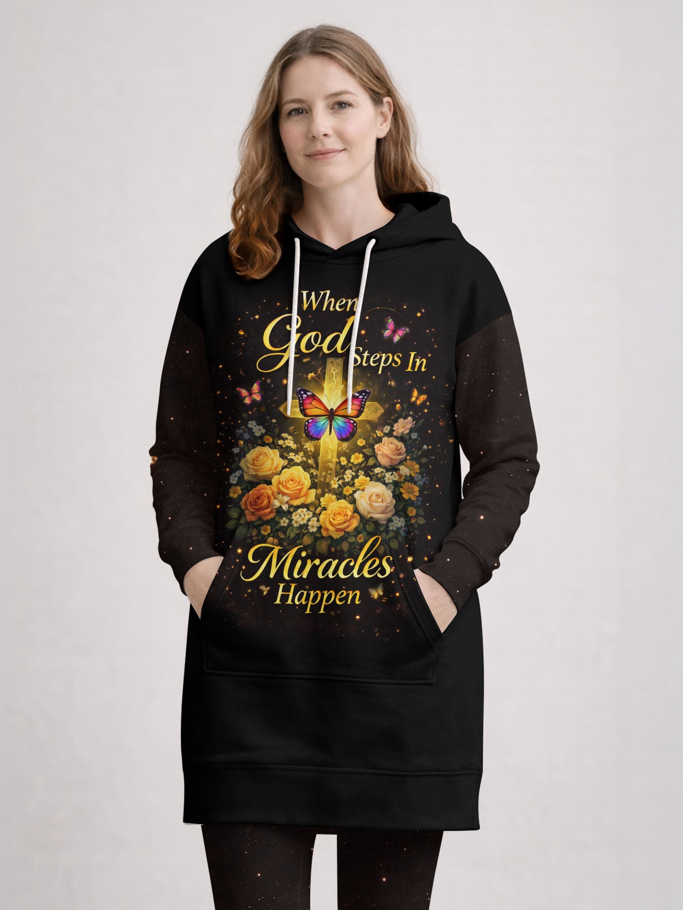 "Intervene" Hoodie Dress
