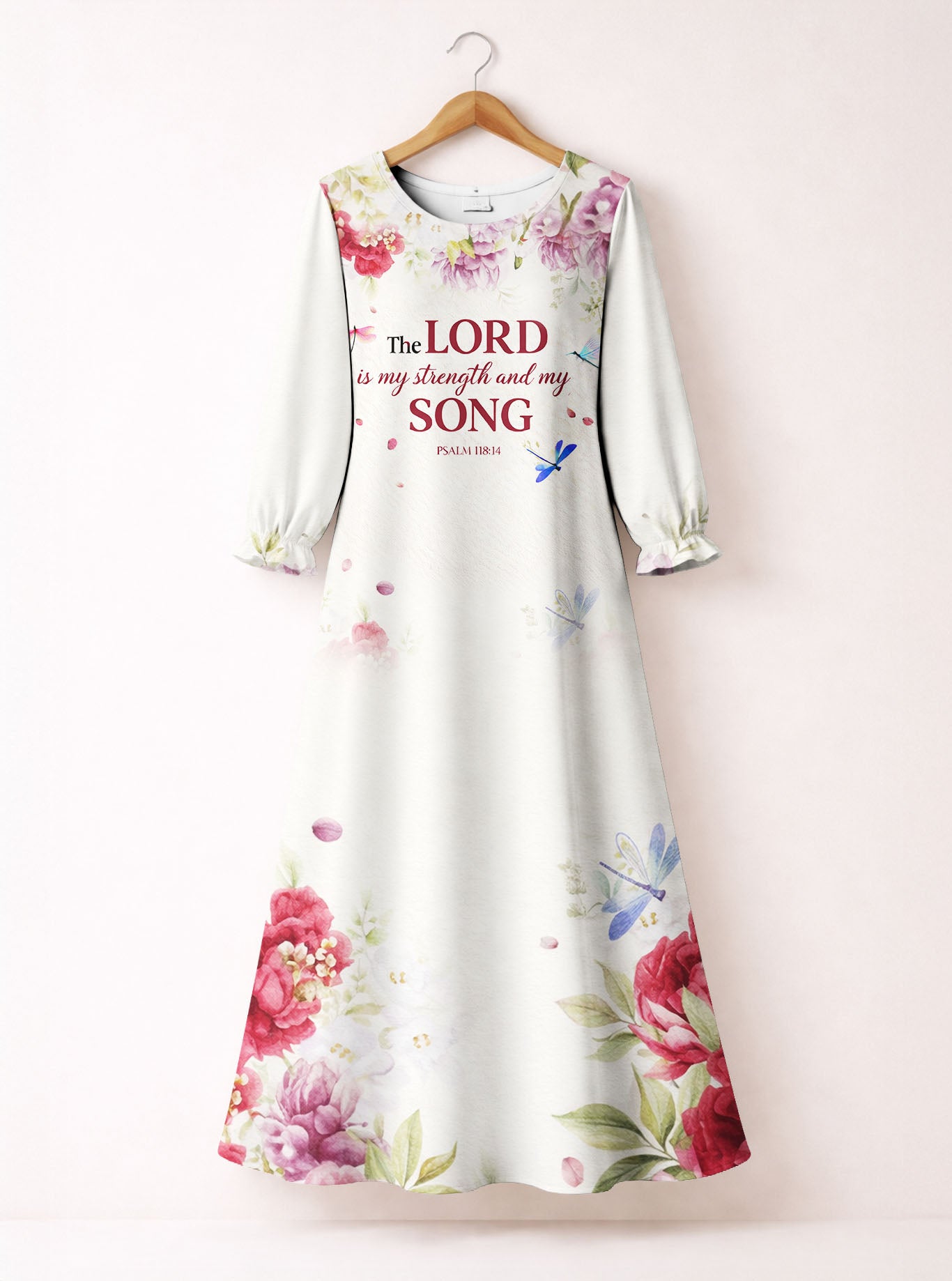 "Anthem" Long Sleeve Maxi Dress
