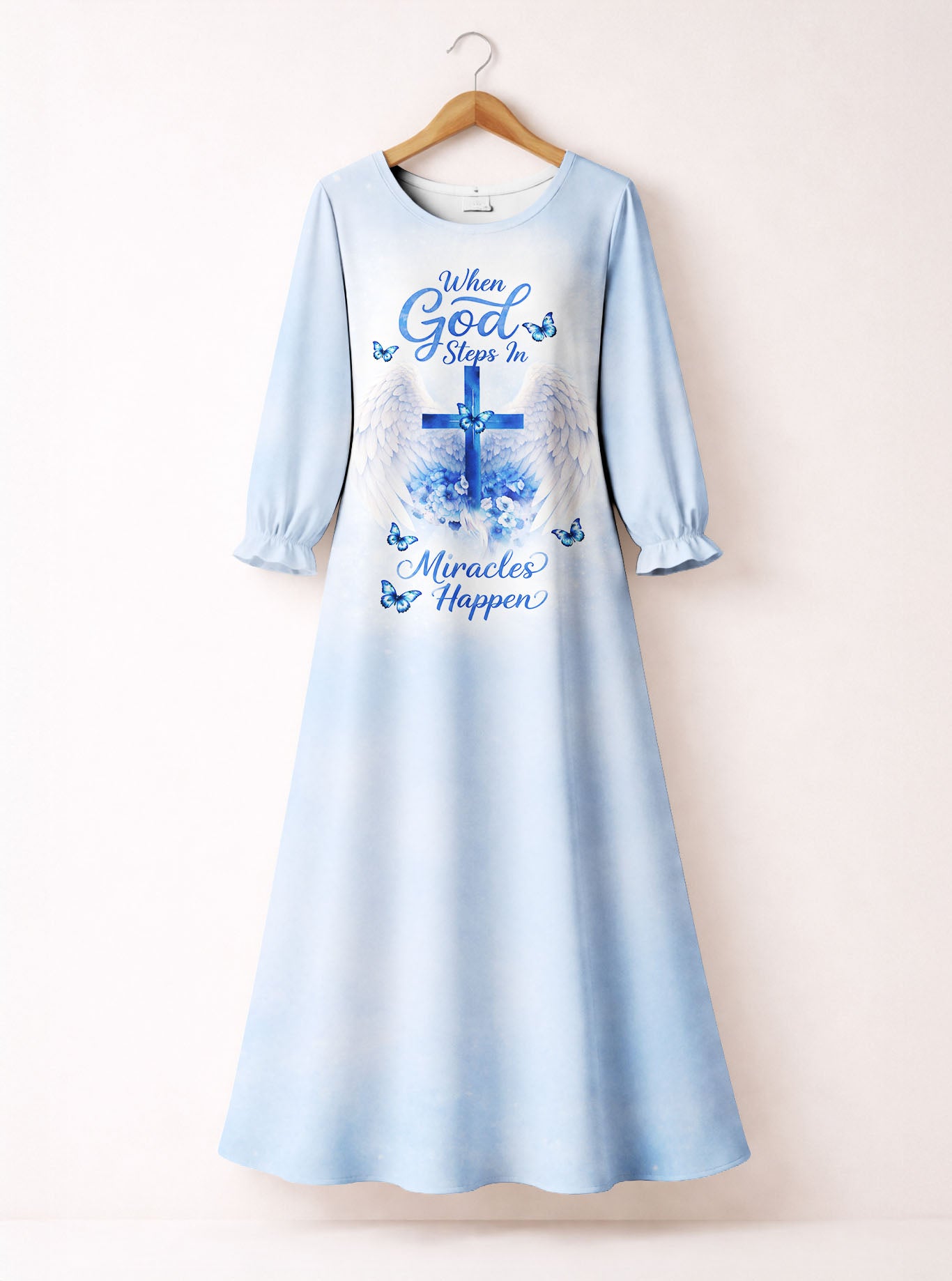 "Expect" Long Sleeve Maxi Dress