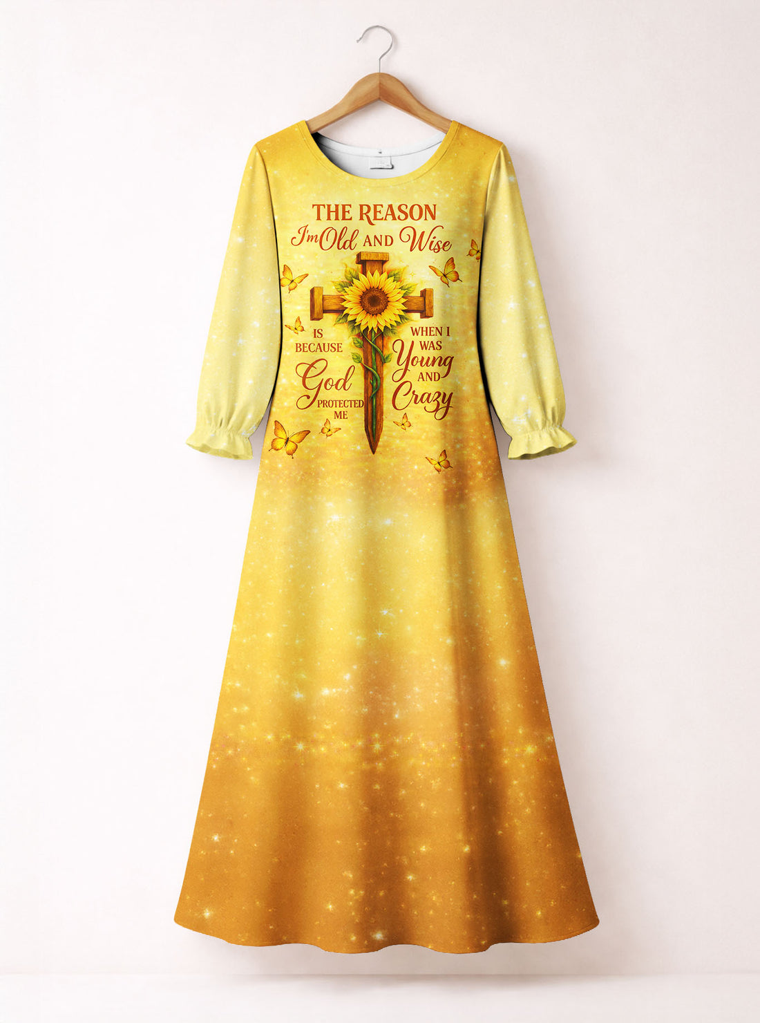 "Spared" Long Sleeve Maxi Dress