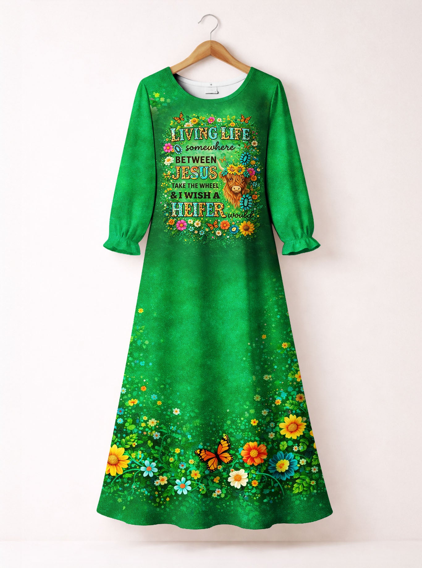 "Sassy" Long Sleeve Maxi Dress