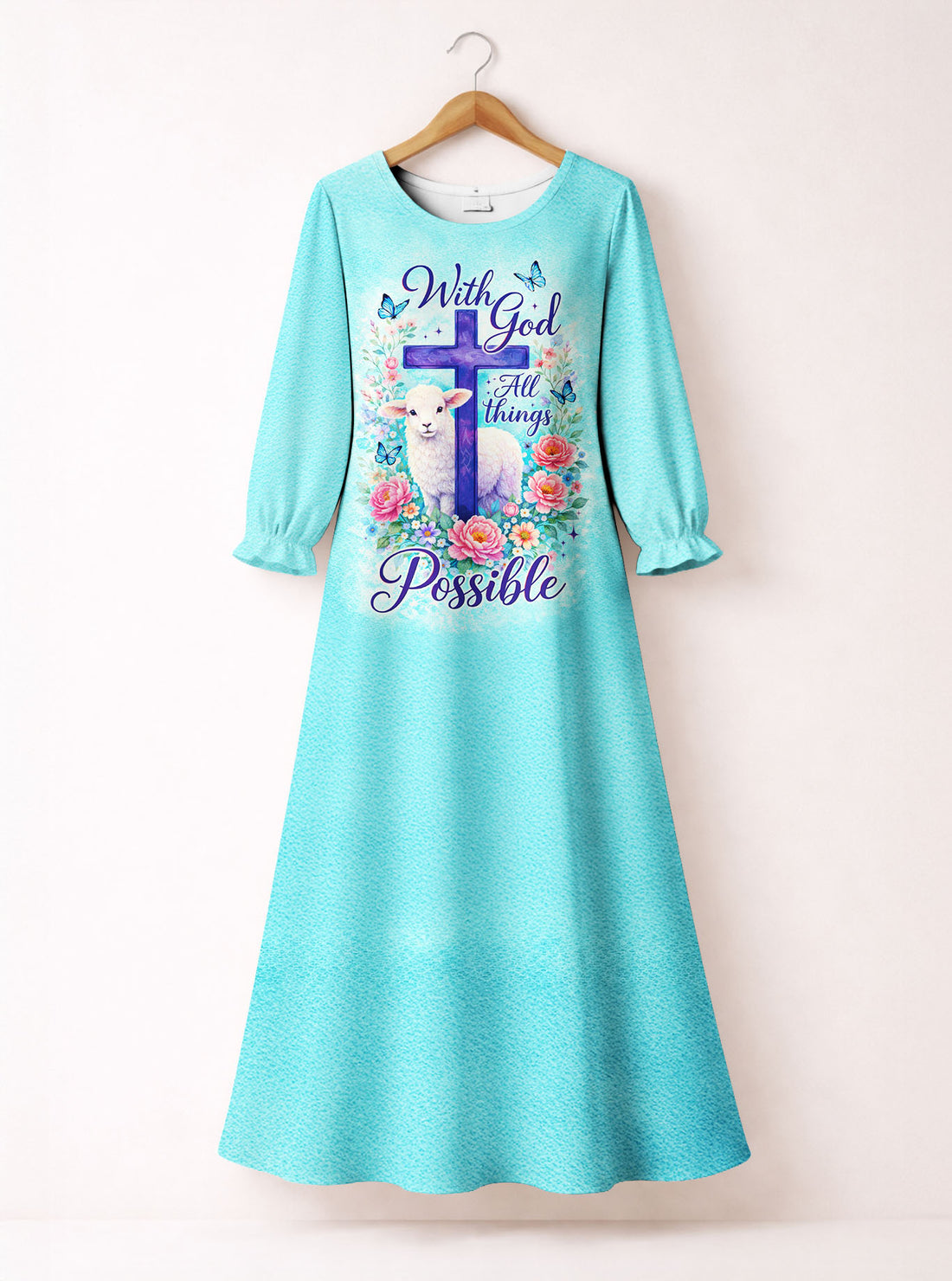 "Possible" Long Sleeve Maxi Dress