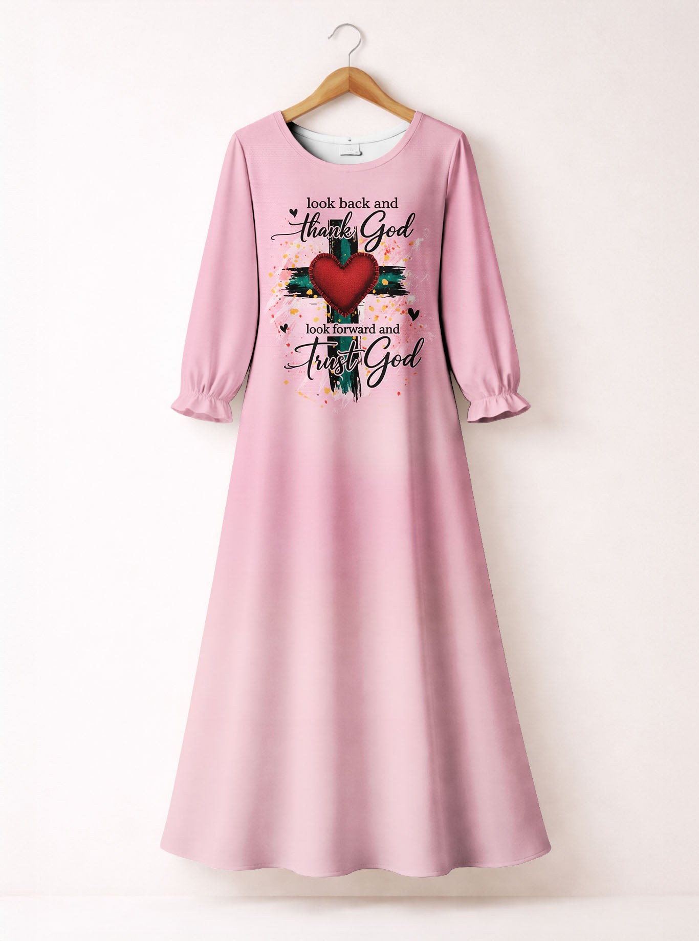 "Onward" Long Sleeve Maxi Dress