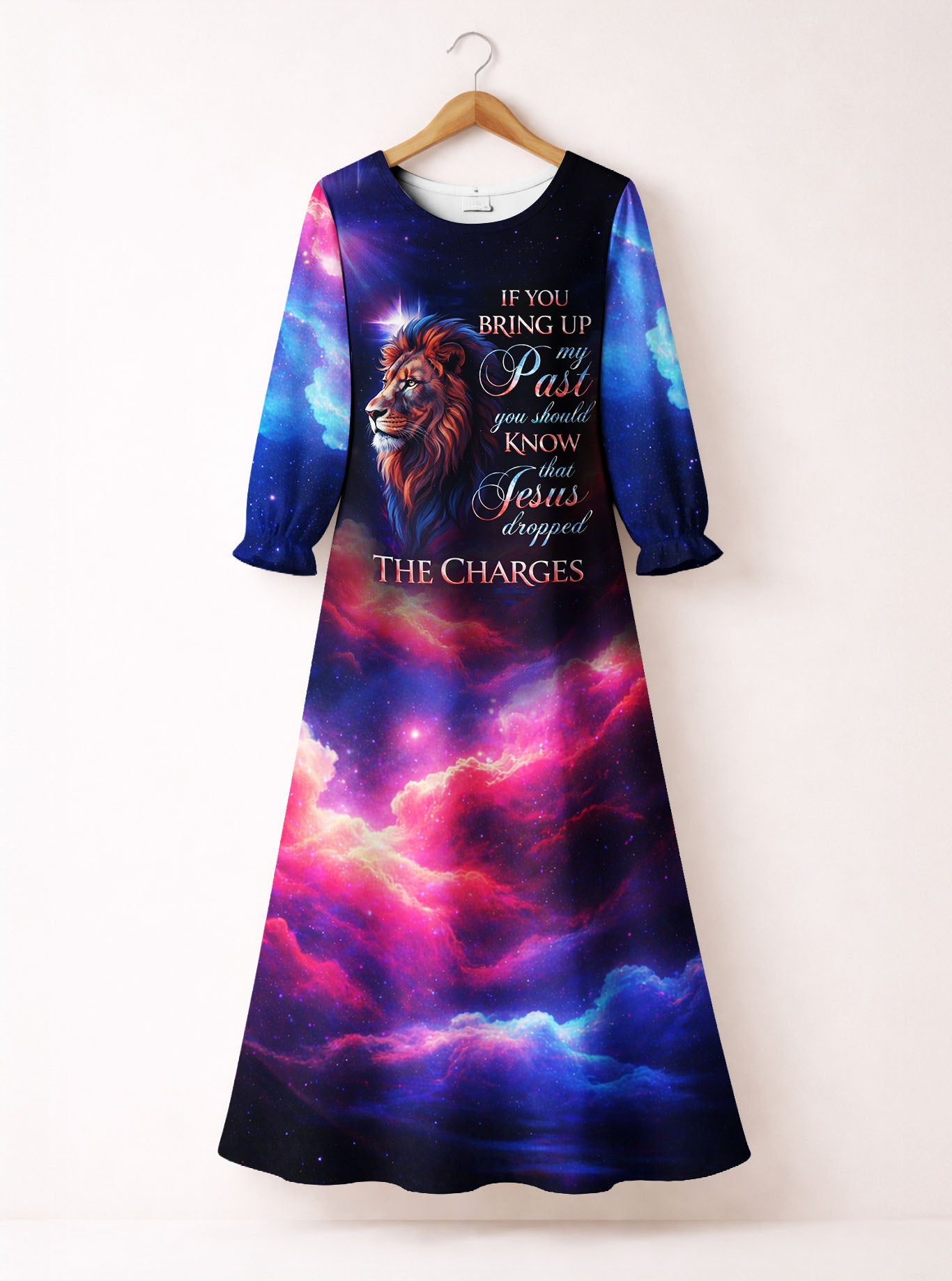 "Acquitted" Long Sleeve Maxi Dress