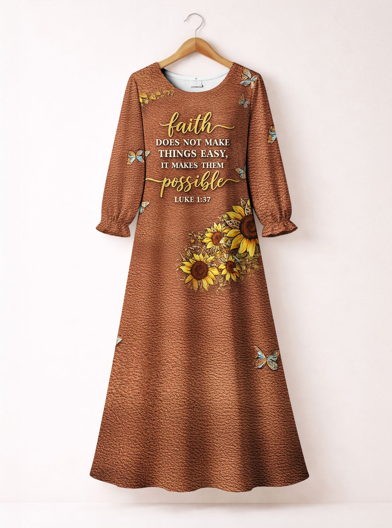"Grit" Long Sleeve Maxi Dress