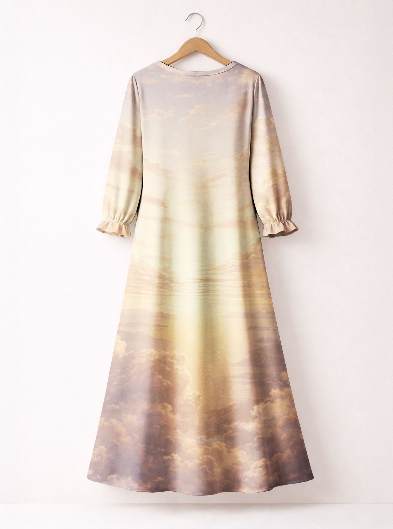 "Armored" Long Sleeve Maxi Dress