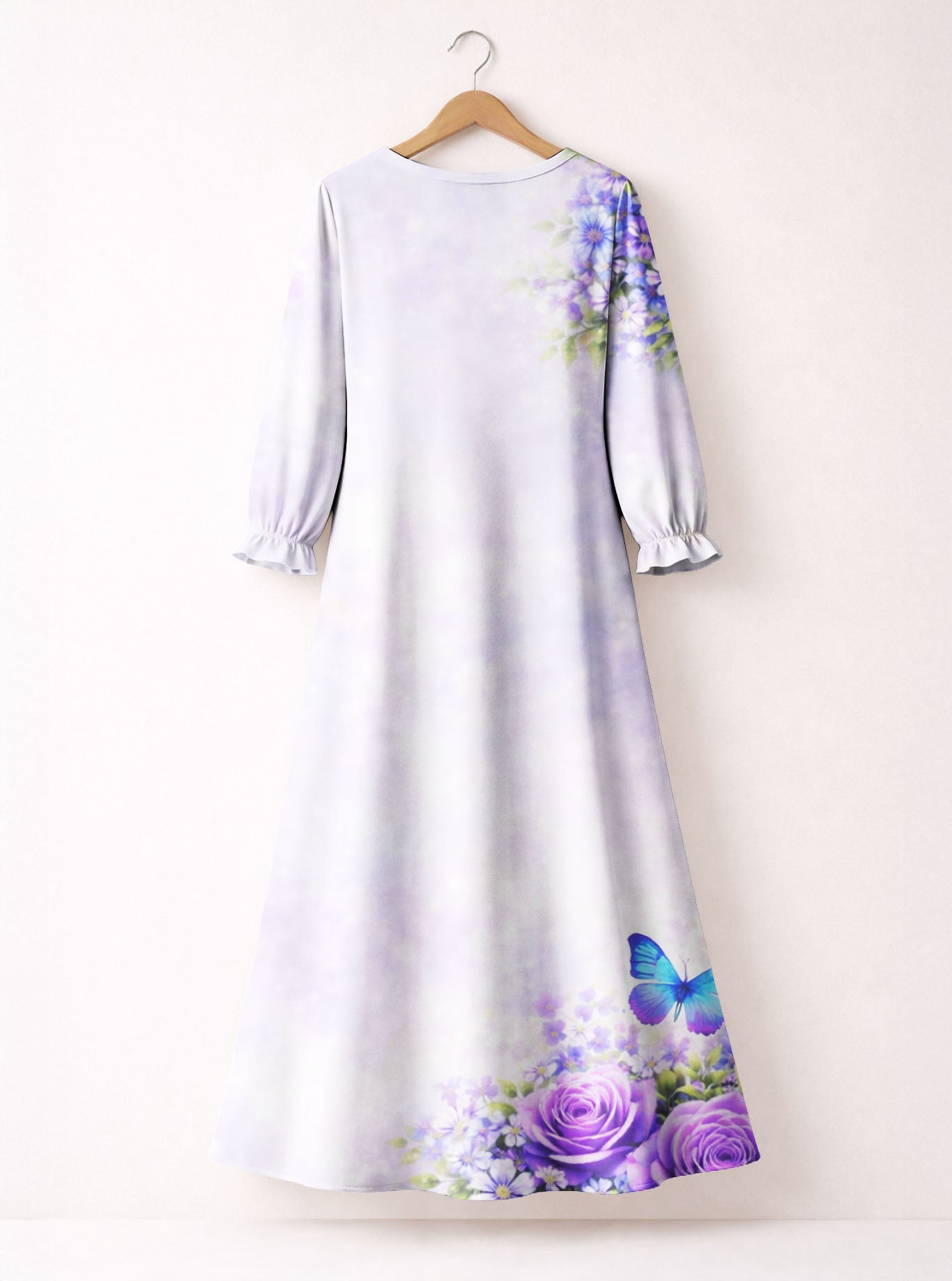 "Intecede" Long Sleeve Maxi Dress