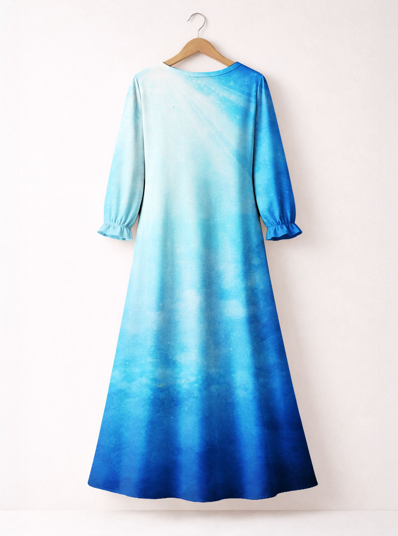 "Powered" Long Sleeve Maxi Dress