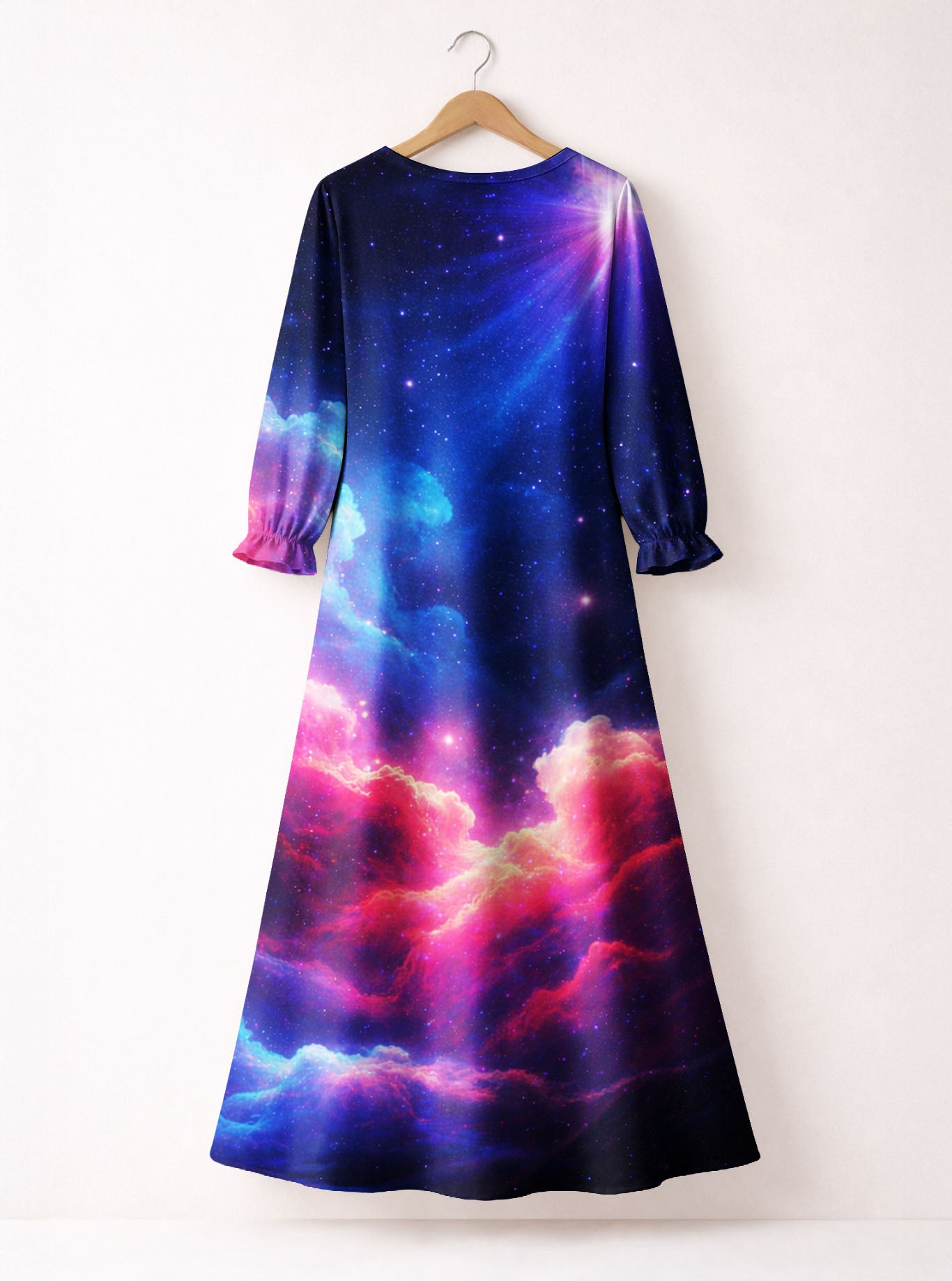 "Acquitted" Long Sleeve Maxi Dress