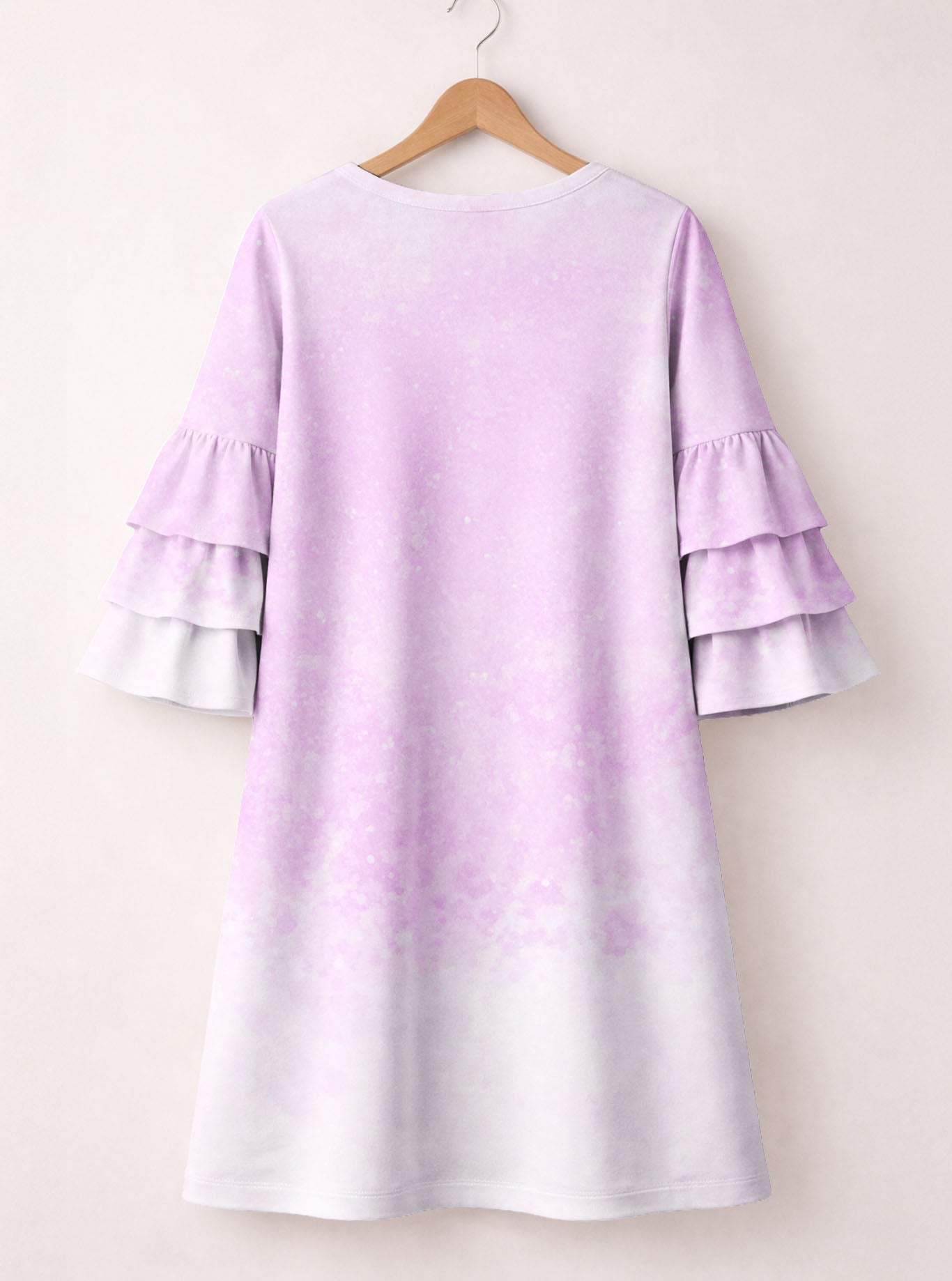 "Emmanuel" Stacked Ruffle Sleeve Dress