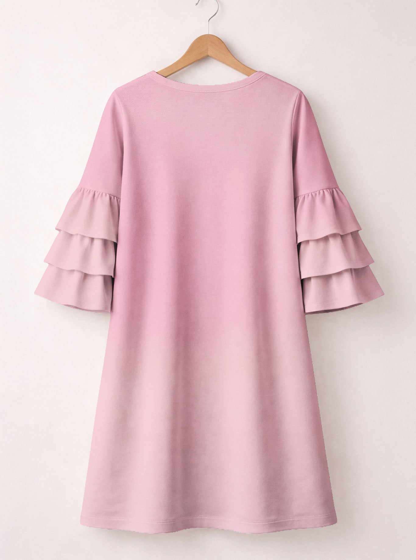 "Onward" Stacked Ruffle Sleeve Dress