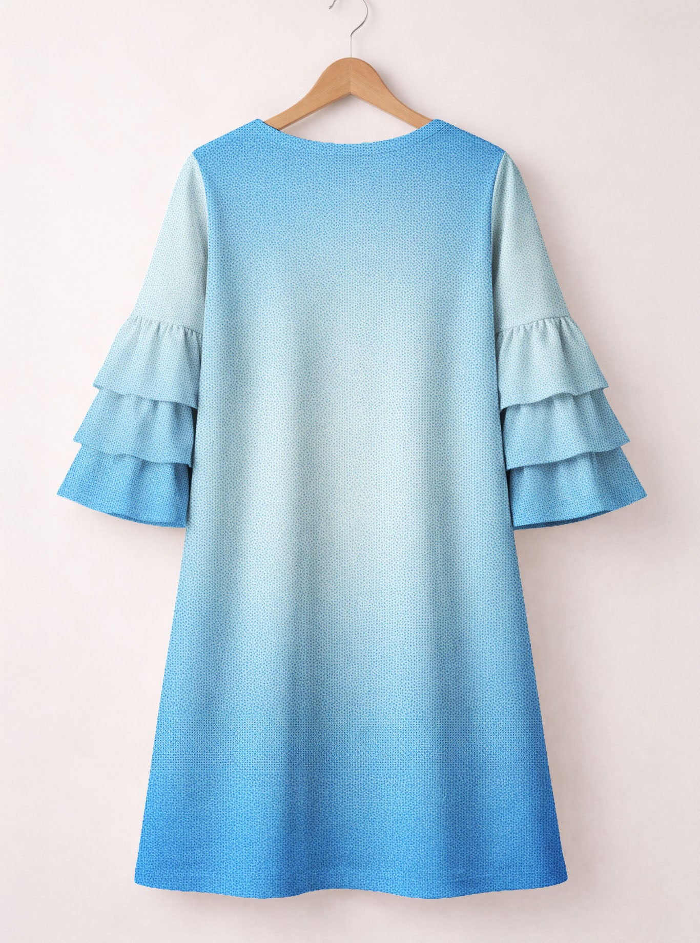 "Stood" Stacked Ruffle Sleeve Dress