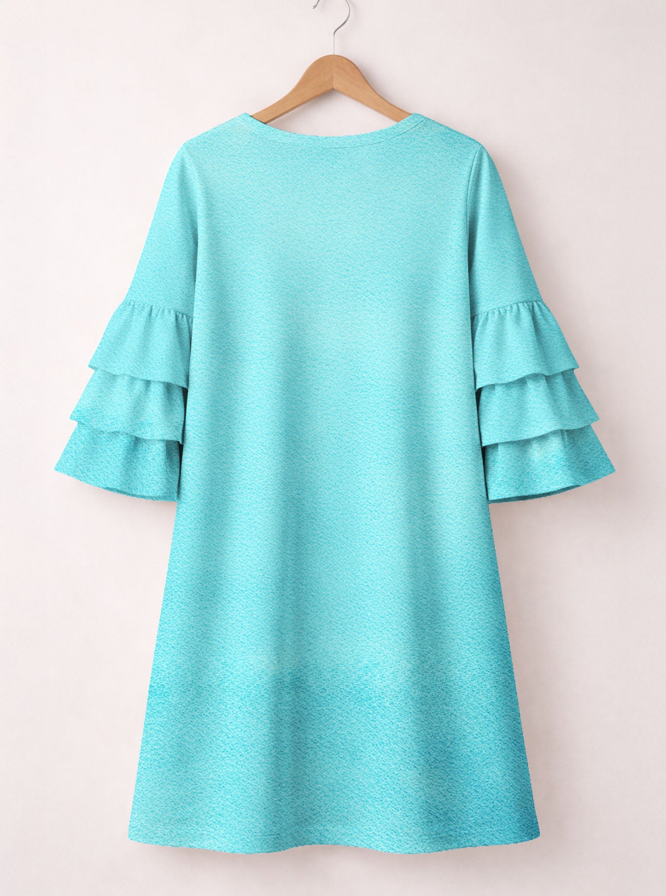 "Possible" Stacked Ruffle Sleeve Dress