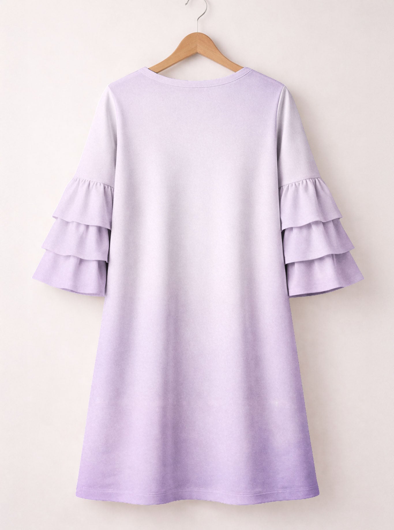 "Still" Stacked Ruffle Sleeve Dress