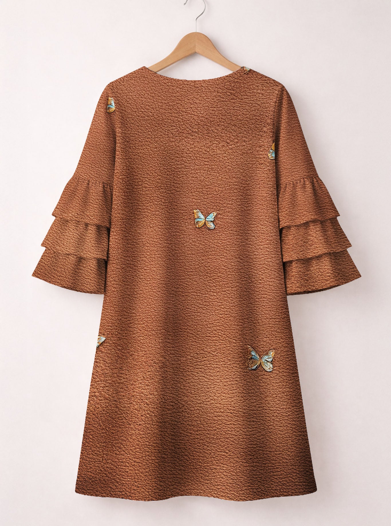 "Grit" Stacked Ruffle Sleeve Dress
