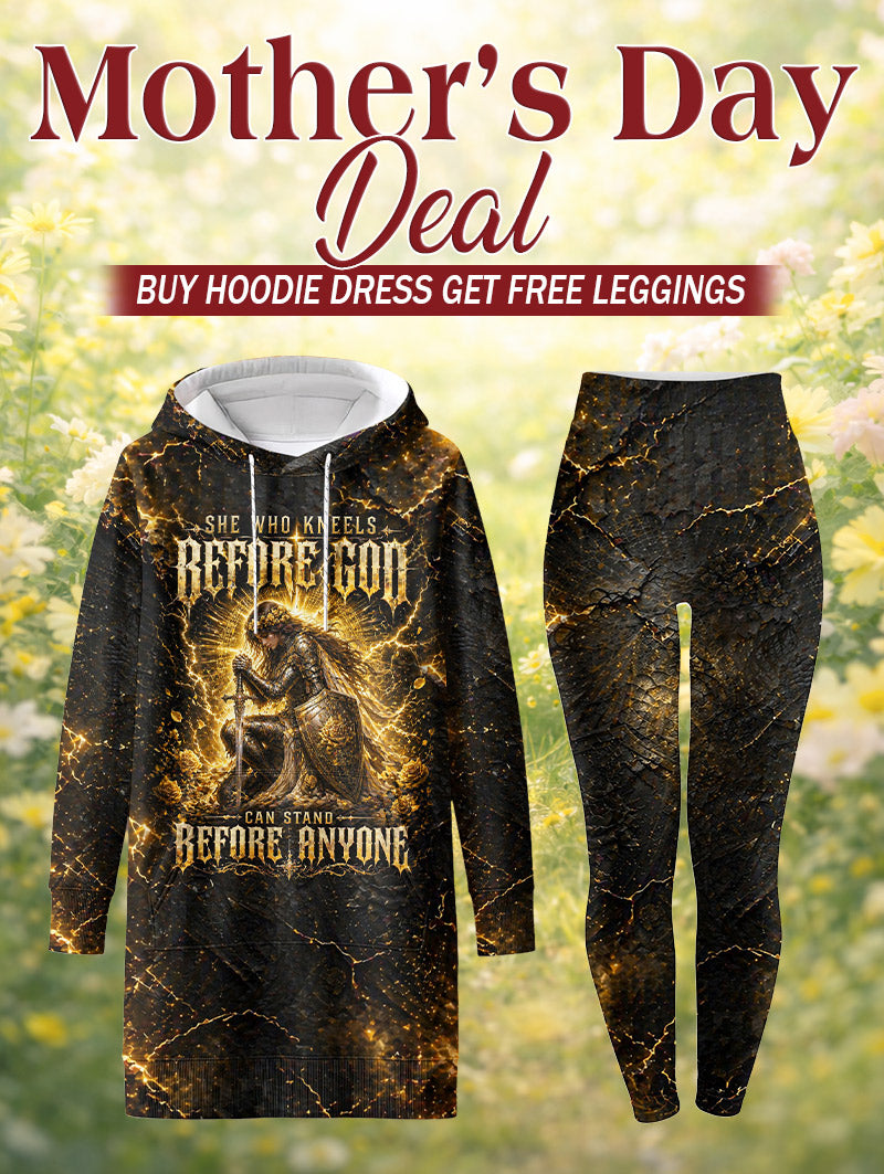 "Kneel" Hoodie Dress & Leggings Deal