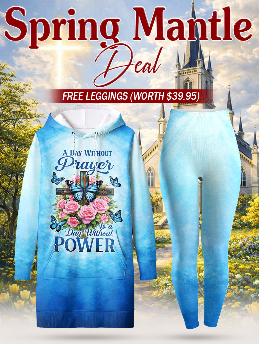 "Powered" Hoodie Dress & Leggings Deal