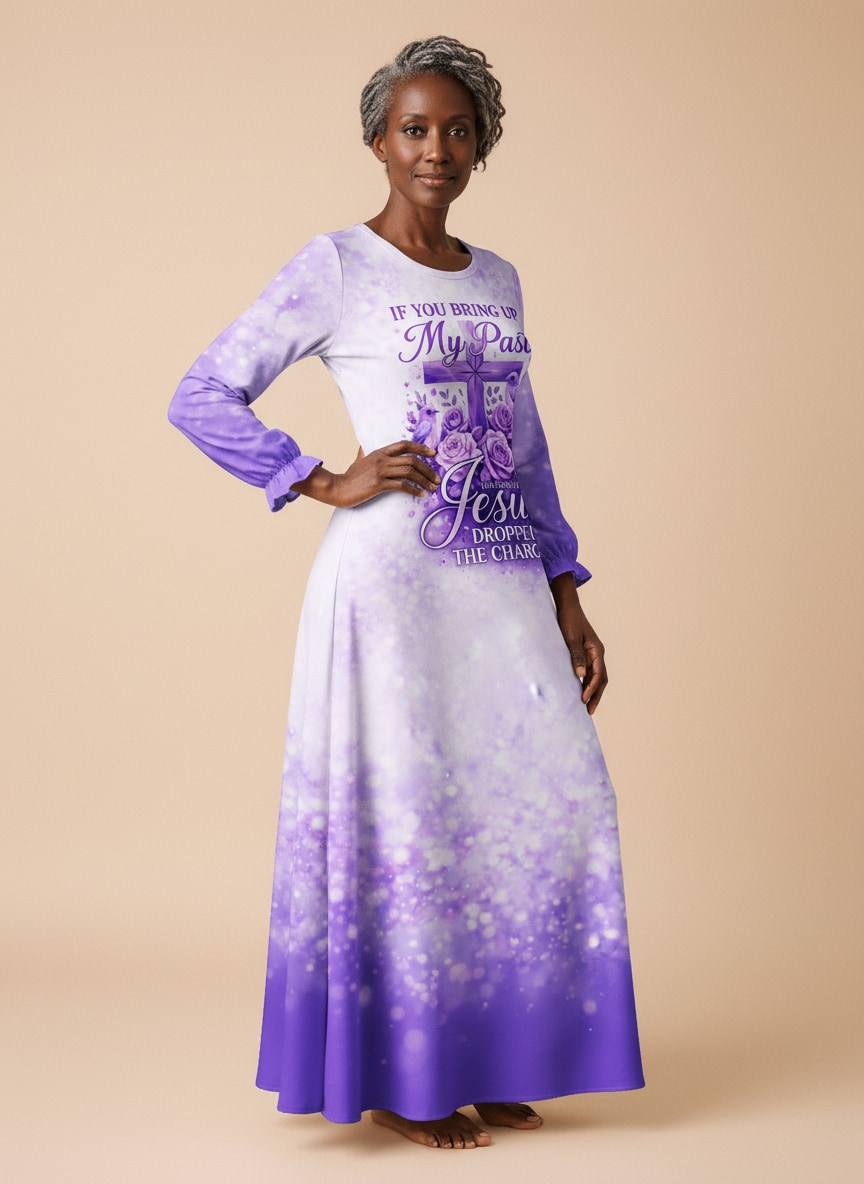 "Cleared" Long Sleeve Maxi Dress