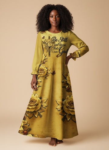"Selah" Long Sleeve Maxi Dress