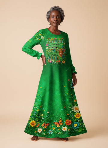 "Sassy" Long Sleeve Maxi Dress