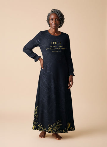 "Entrust" Long Sleeve Maxi Dress