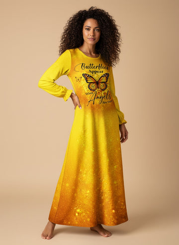 "Veiled" Long Sleeve Maxi Dress