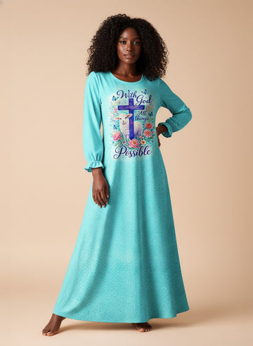 "Possible" Long Sleeve Maxi Dress