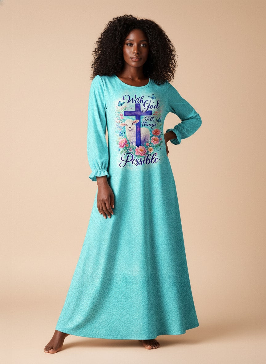 "Possible" Long Sleeve Maxi Dress