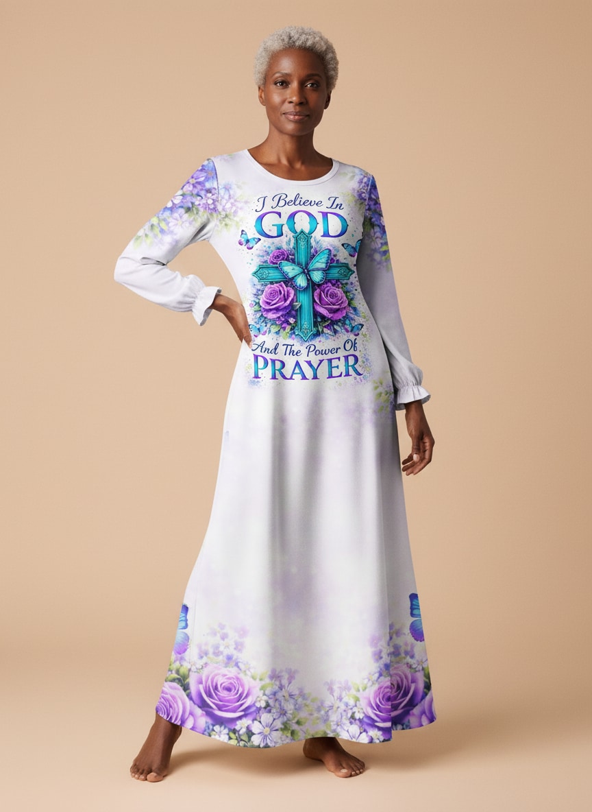 "Intecede" Long Sleeve Maxi Dress