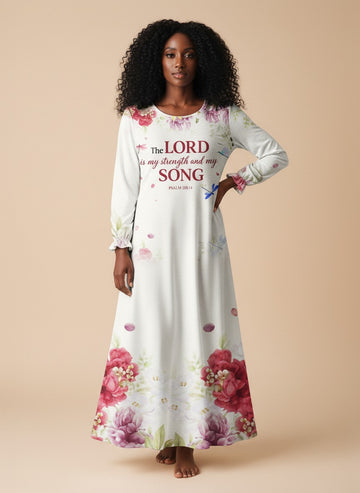 "Anthem" Long Sleeve Maxi Dress