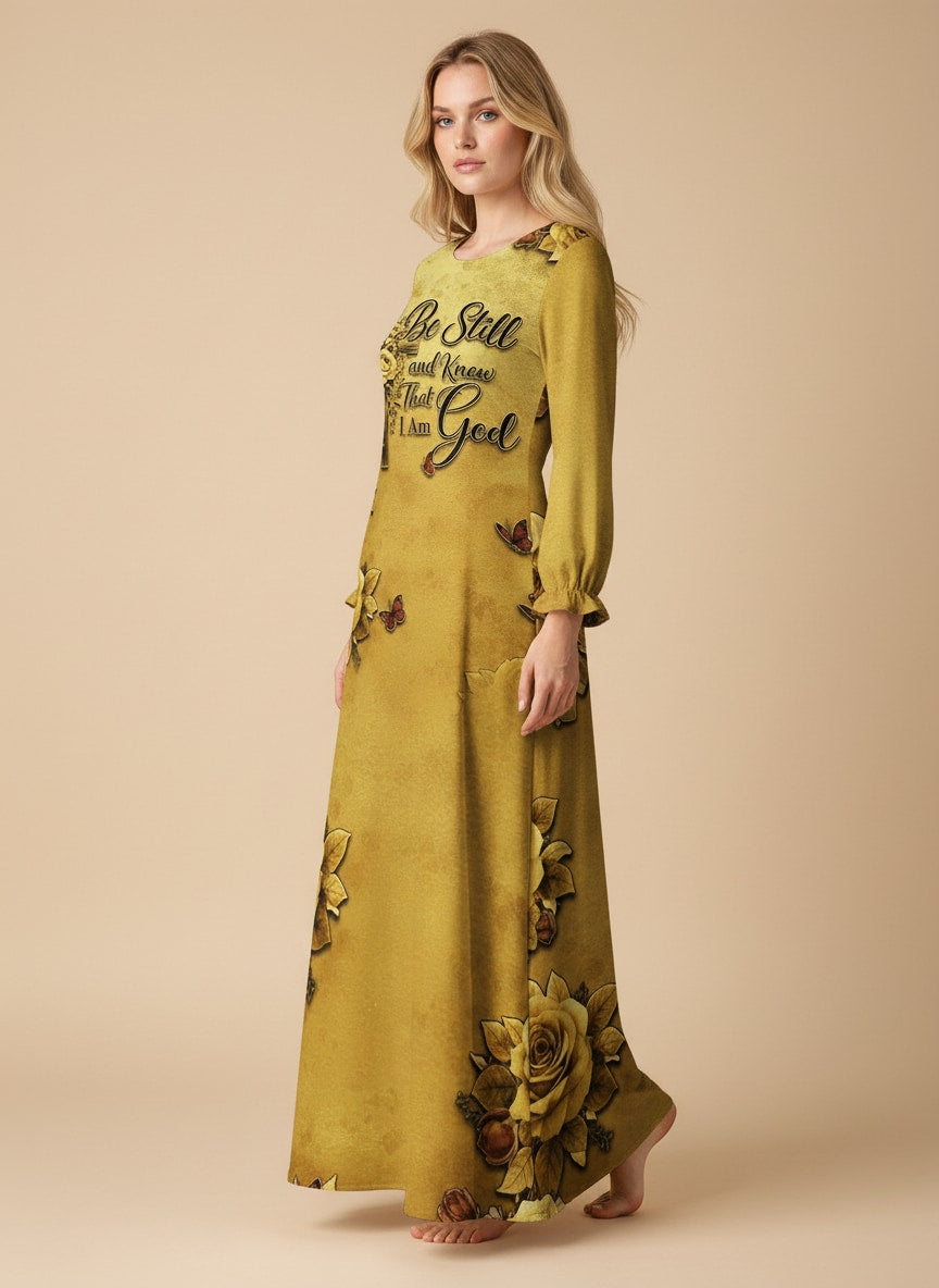 "Selah" Long Sleeve Maxi Dress