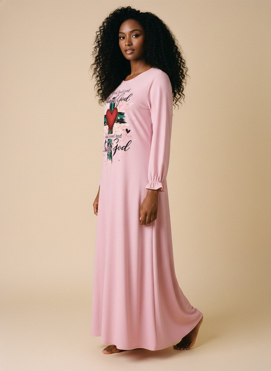"Onward" Long Sleeve Maxi Dress