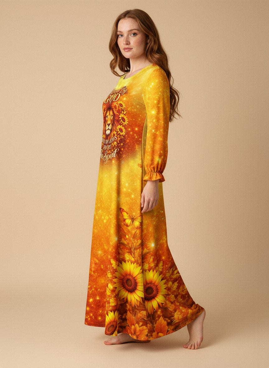 "Radiant" Long Sleeve Maxi Dress