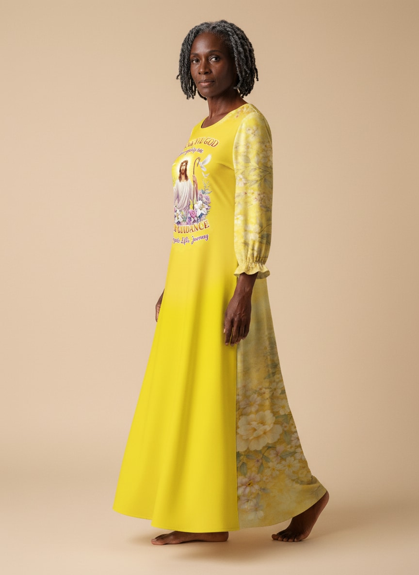 "Guided" Long Sleeve Maxi Dress