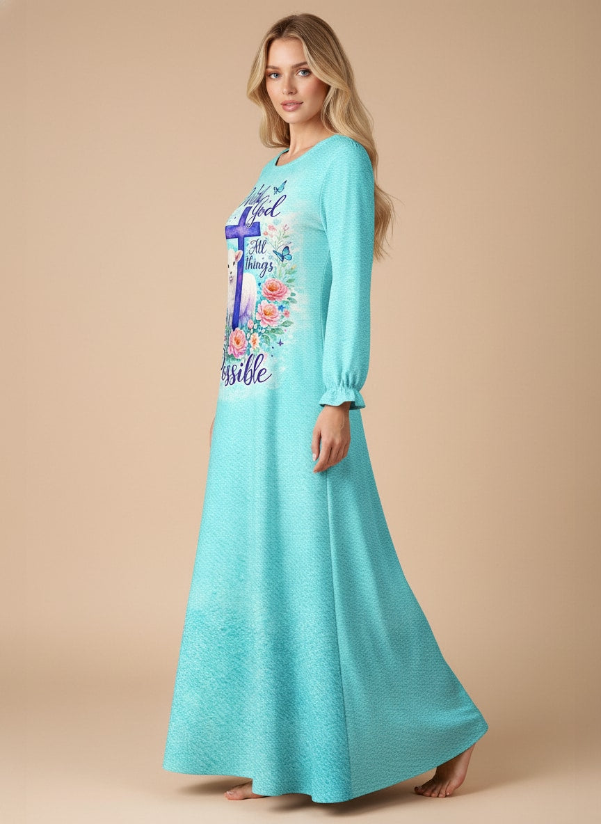 "Possible" Long Sleeve Maxi Dress