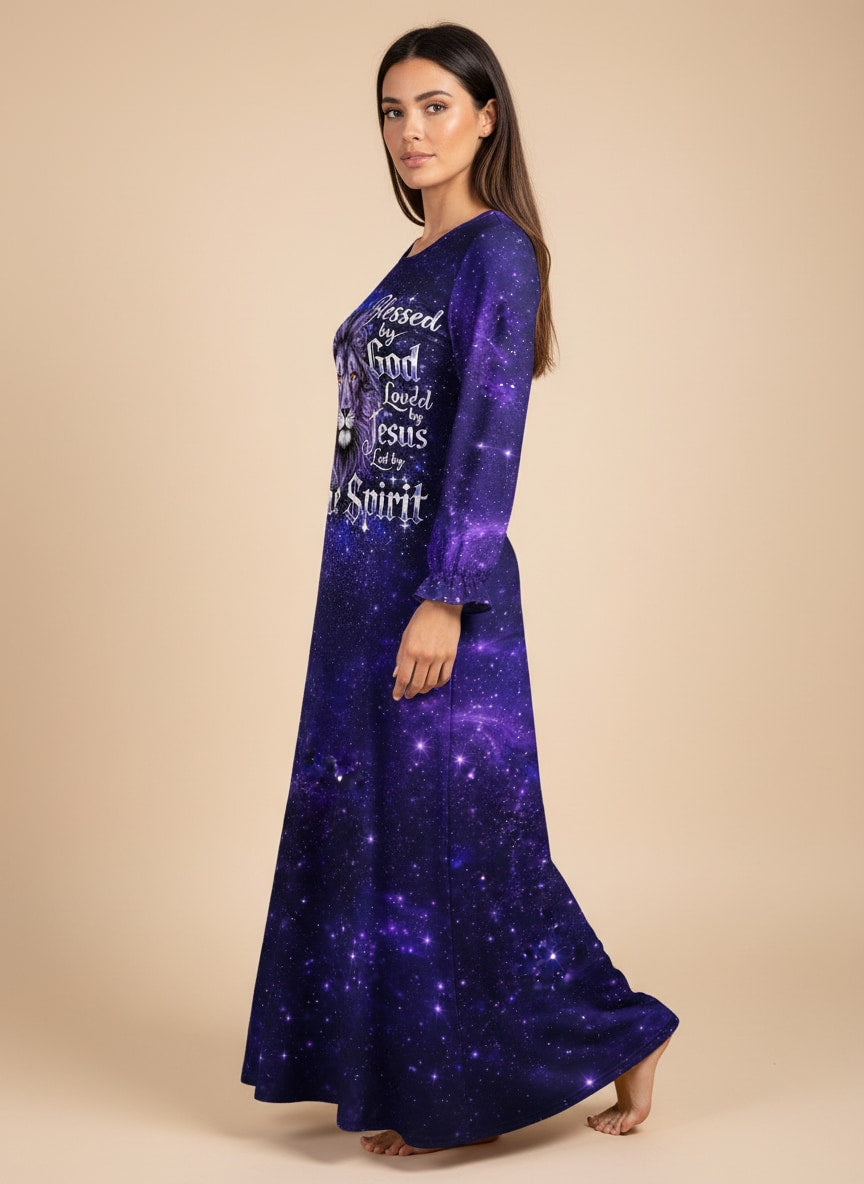"Triune" Long Sleeve Maxi Dress