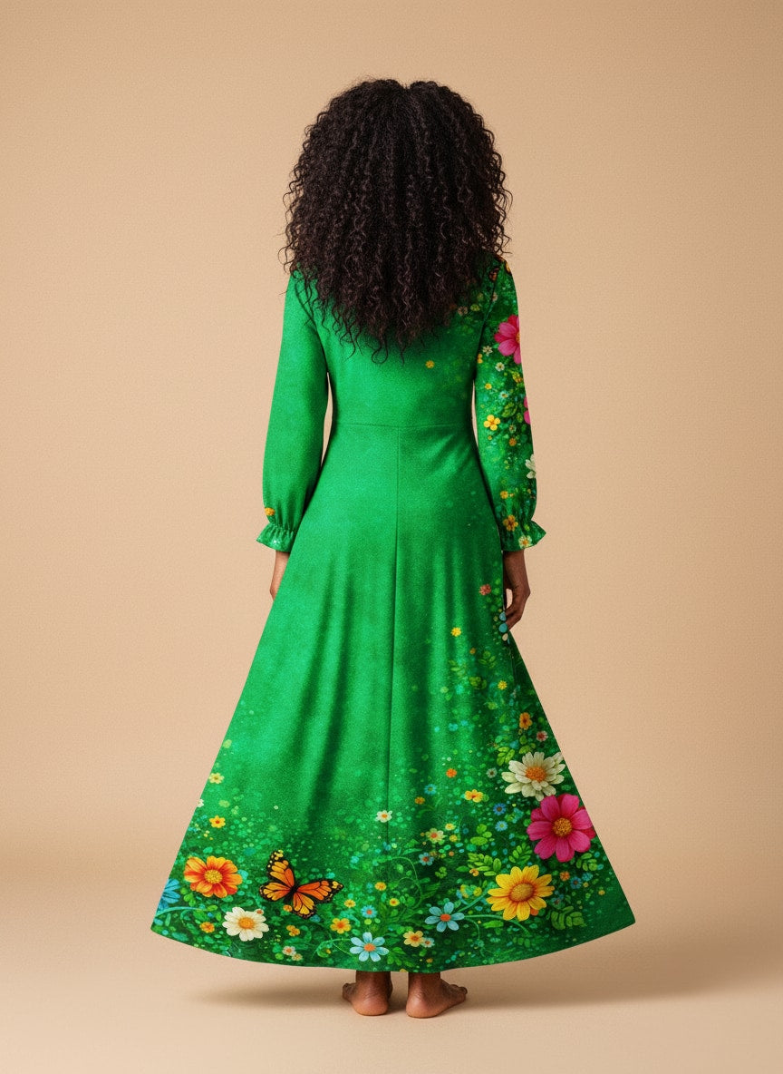 "Sassy" Long Sleeve Maxi Dress