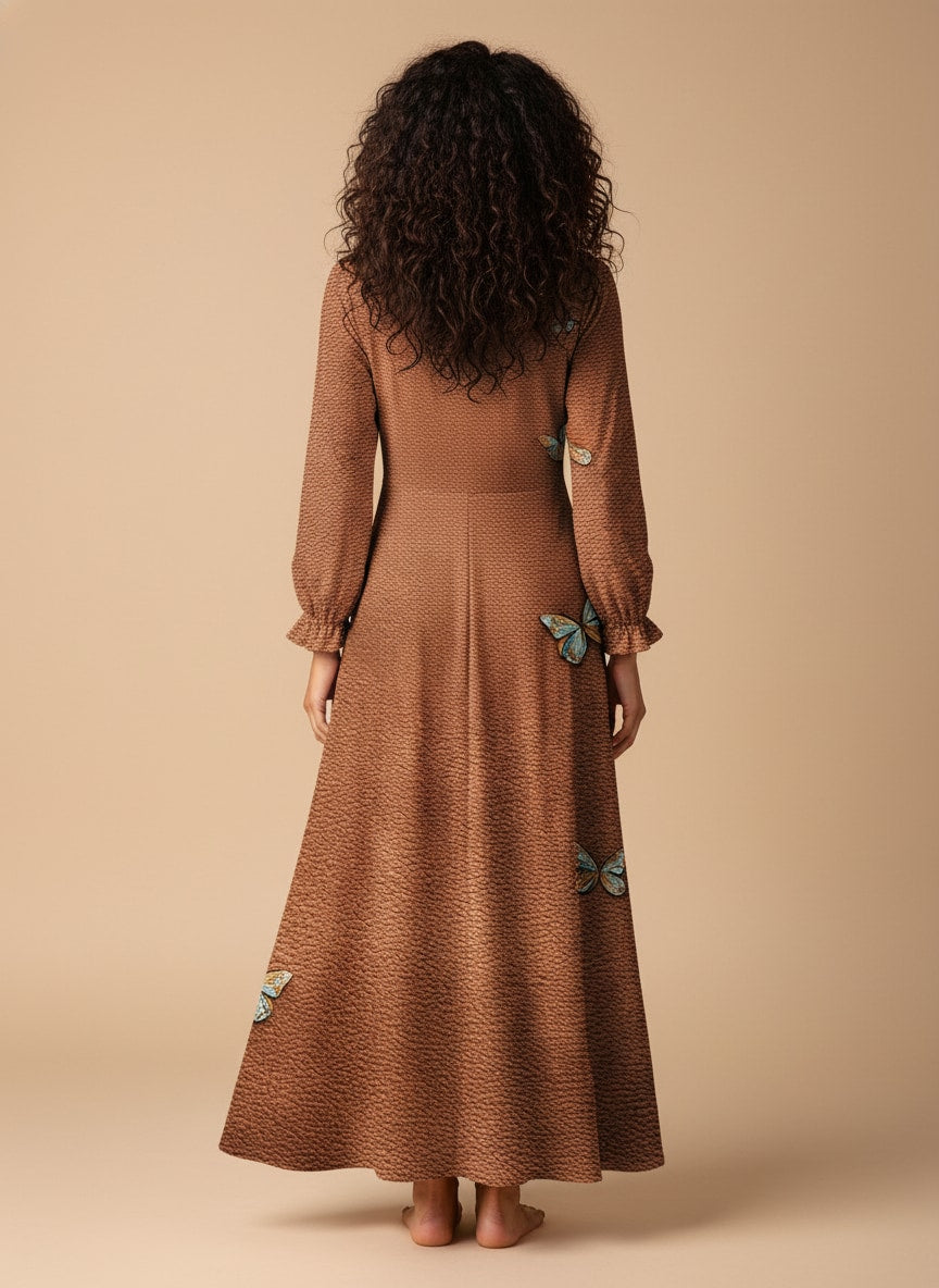 "Grit" Long Sleeve Maxi Dress