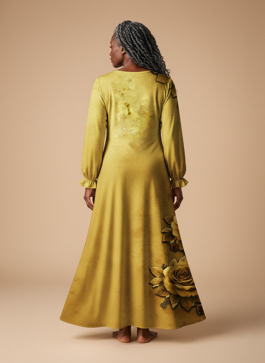 "Selah" Long Sleeve Maxi Dress