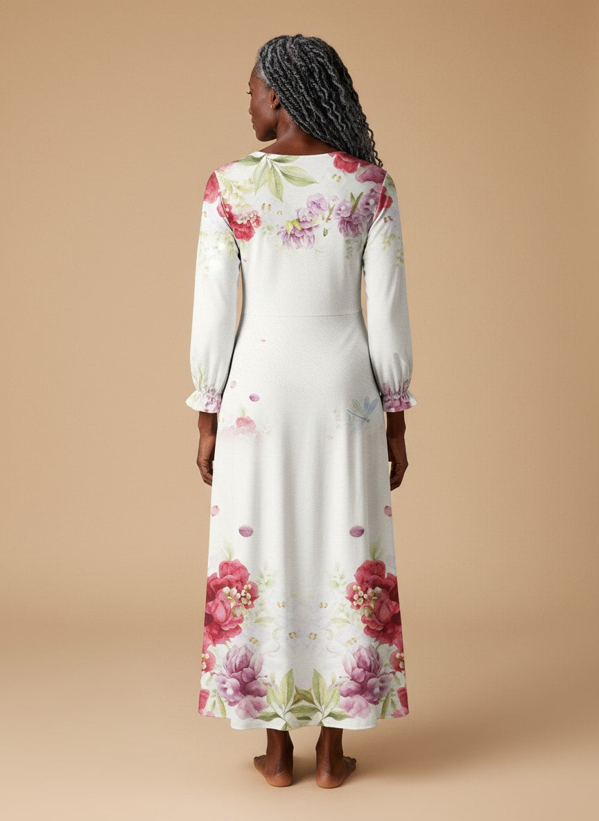 "Anthem" Long Sleeve Maxi Dress