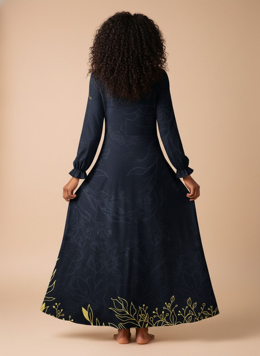 "Entrust" Long Sleeve Maxi Dress