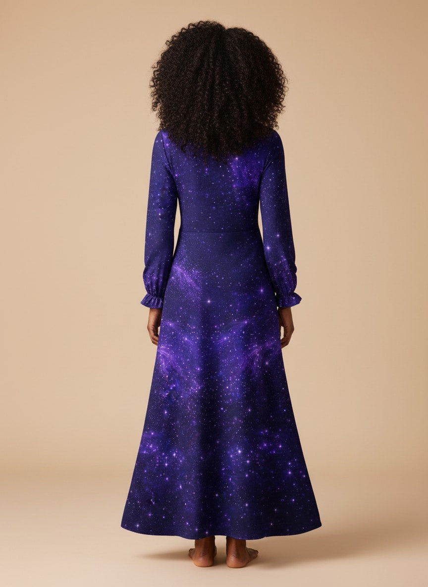 "Triune" Long Sleeve Maxi Dress