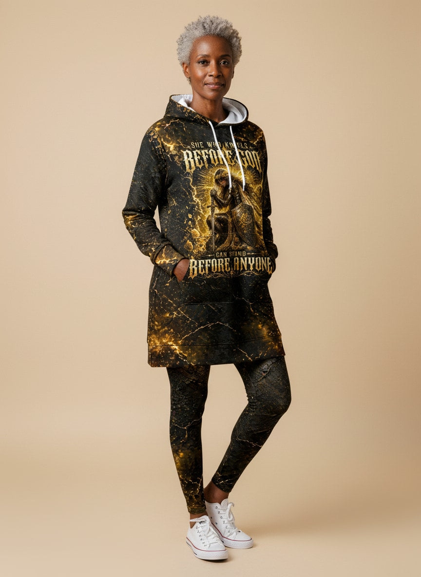 "Kneel" Hoodie Dress