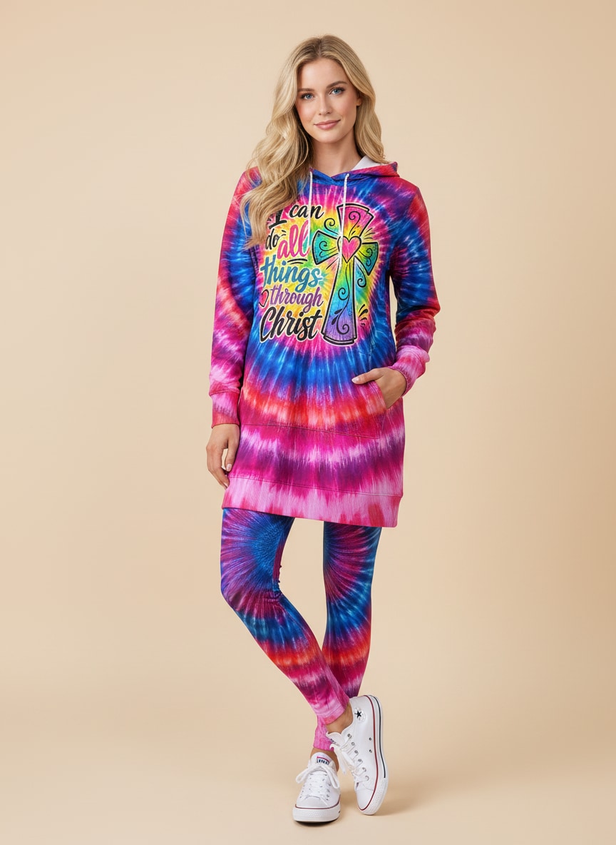 "Vibrant" Hoodie Dress